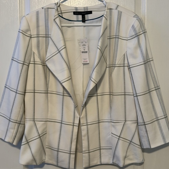 WHITE PLAID SKIRT SUIT SET - Picture 2 of 12